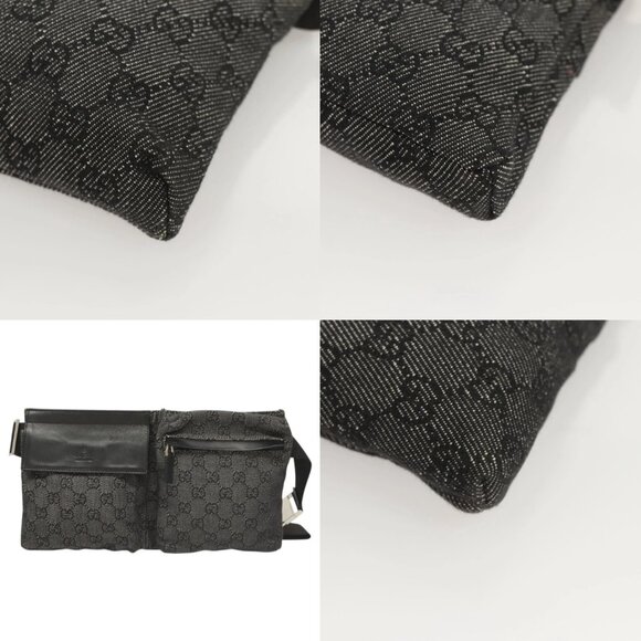 GUCCI GG Canvas Waist bag Gray Silver 28566 Auth 122104 - Picture 15 of 15